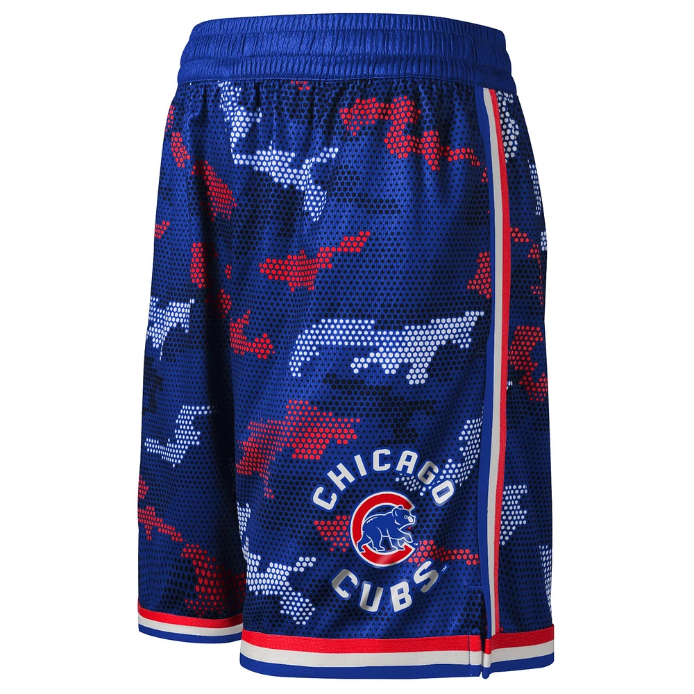 Youth Fanatics Royal Chicago Cubs Tech Runner Shorts