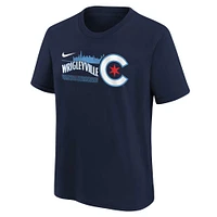 Youth Nike Navy Chicago Cubs 2023 City Connect Team T-Shirt