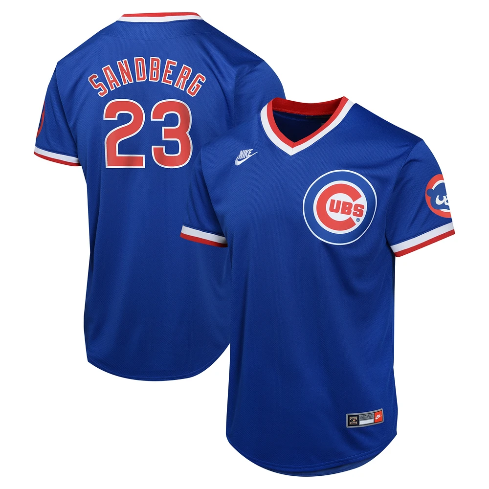 Youth Nike Ryne Sandberg Royal Chicago Cubs Cooperstown Collection Limited Jersey