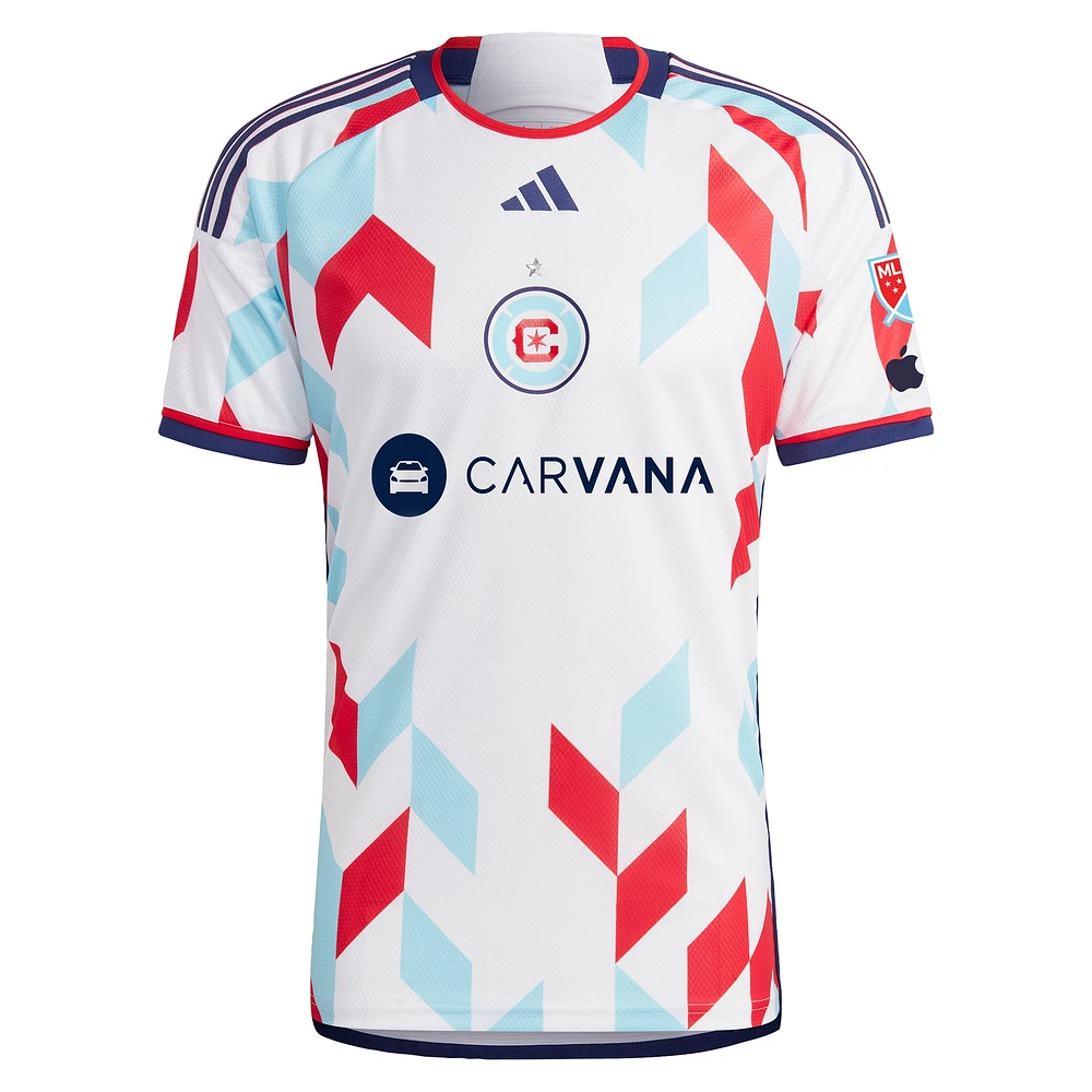 Men's adidas Chris Brady White Chicago Fire 2024 A Kit For All Authentic Player Jersey