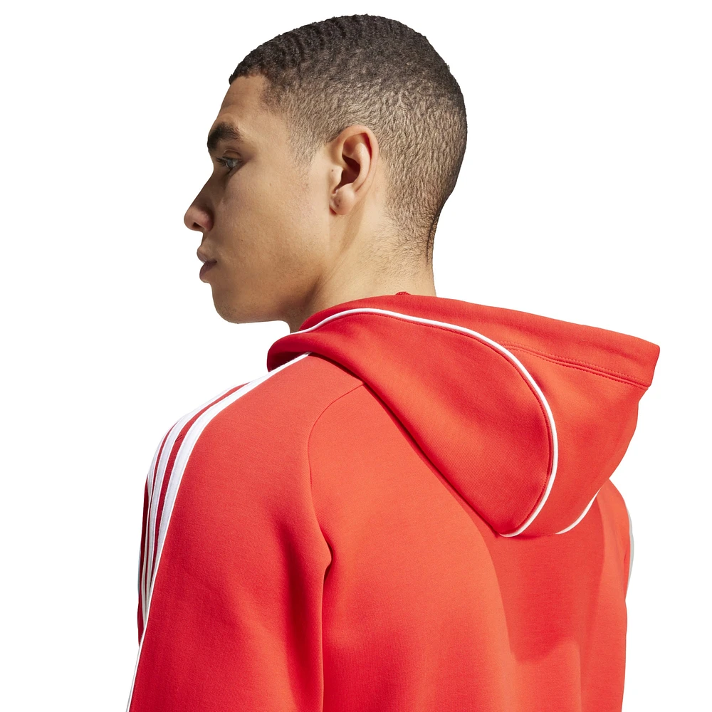 Men's adidas Red Chicago Fire 2025 Travel Pullover Hoodie