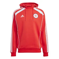 Men's adidas Red Chicago Fire 2025 Travel Pullover Hoodie