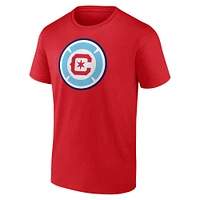 Men's Fanatics Xherdan Shaqiri Red Chicago Fire Authentic Stack Name & Number T-Shirt