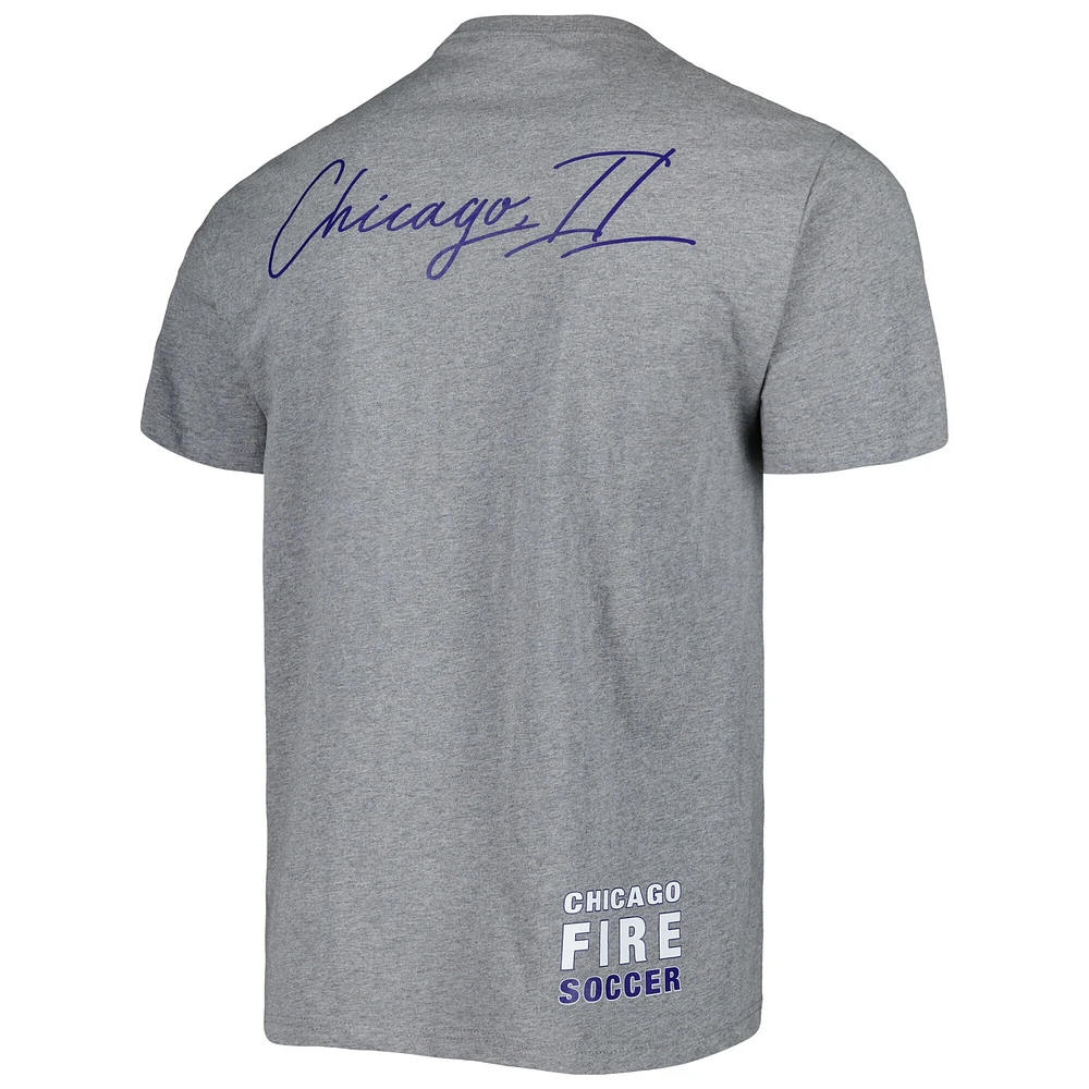 Men's Mitchell & Ness Gray Chicago Fire City Tee