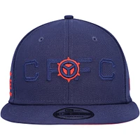 Men's New Era Navy Chicago Fire Kick Off 9FIFTY Snapback Hat