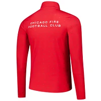 Men's Red Chicago Fire AOP Half-Zip Pullover Top