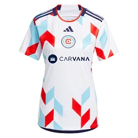 Women's adidas Chris Brady White Chicago Fire 2024 A Kit For All Replica Player Jersey