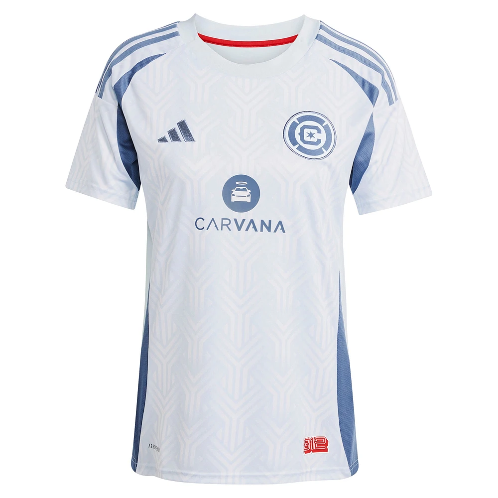 Women's adidas Hugo Cuypers Light Blue Chicago Fire 2025 The Municipal Kit Replica Player Jersey