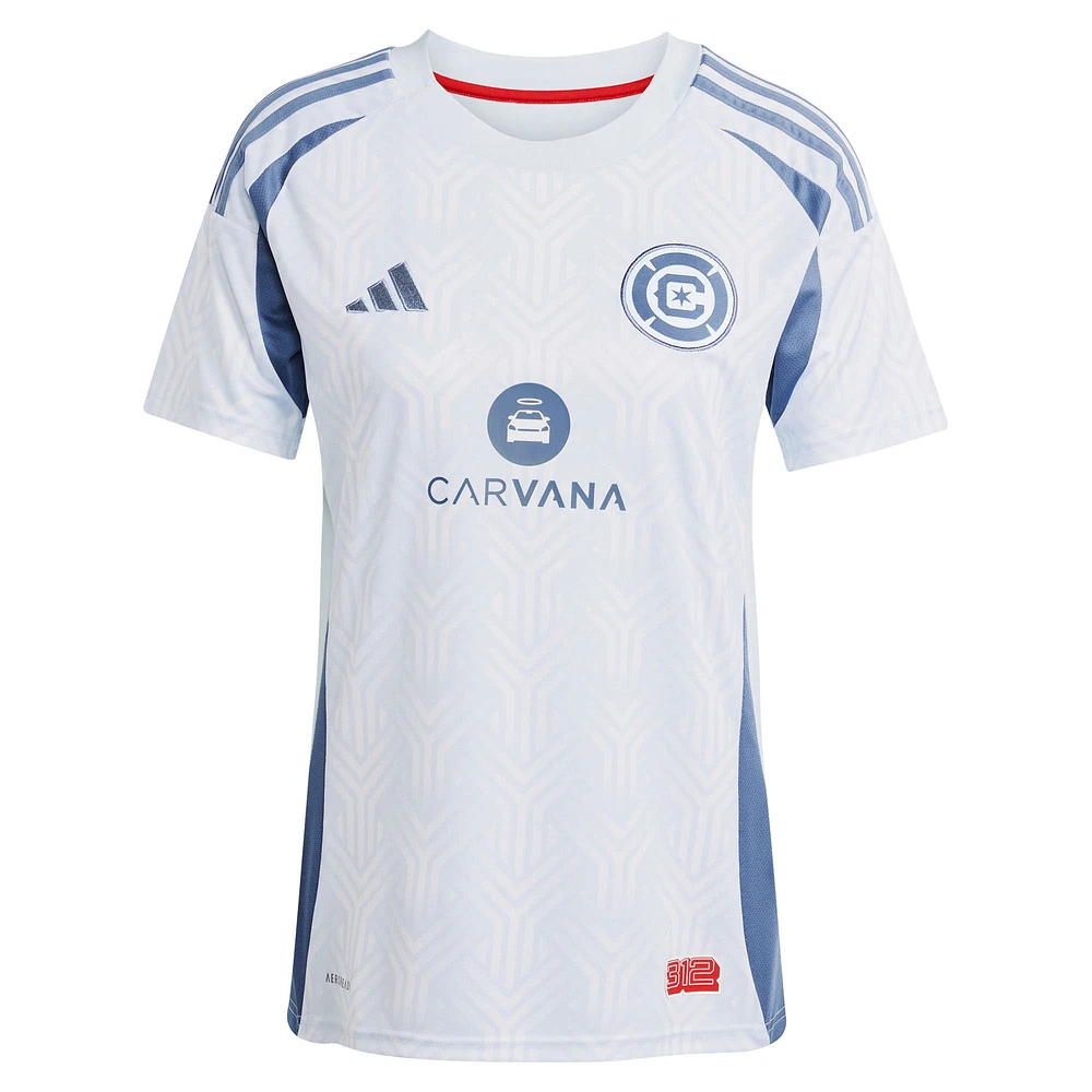 Women's adidas Jonathan Bamba Light Blue Chicago Fire 2025 The Municipal Kit Replica Player Jersey