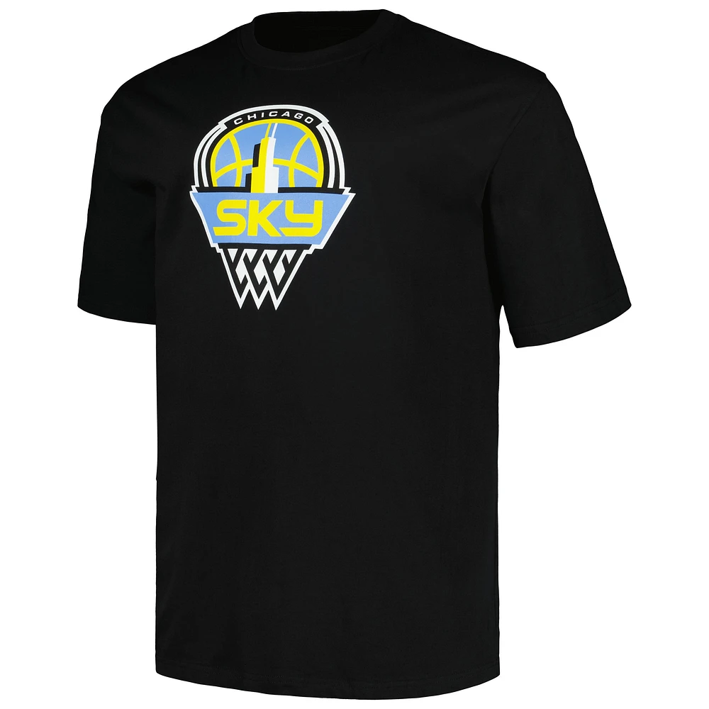 Unisex Fanatics Kamilla Cardoso Black Chicago Sky Big & Tall Profile Name Number T-Shirt