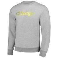 Unisex Heather Grey Chicago Sky Core Pullover Sweatshirt