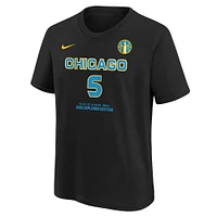 Unisex Nike Angel Reese Black Chicago Sky 2024 WNBA Draft Name & Number T-Shirt