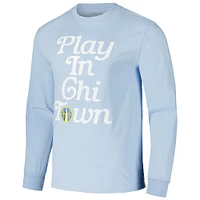 T-shirt unisexe bleu ciel Chicago Sky Play à manches longues