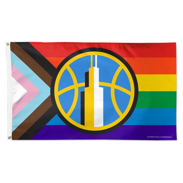 WinCraft Chicago Sky 3' x 5' Pride Drapeau simple face