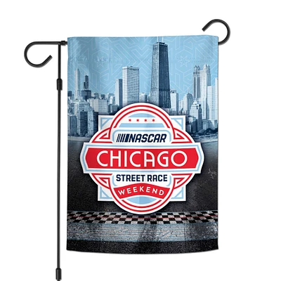 WinCraft Chicagoland Speedway Drapeau de jardin double face 12,5" x 18"