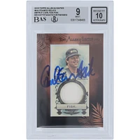 Carlton Fisk Chicago White Sox Autographed 2019 Topps Allen & Ginter Mini Framed Relics #MFR-CF Beckett Fanatics Witnessed Authenticated 9/10 Card 