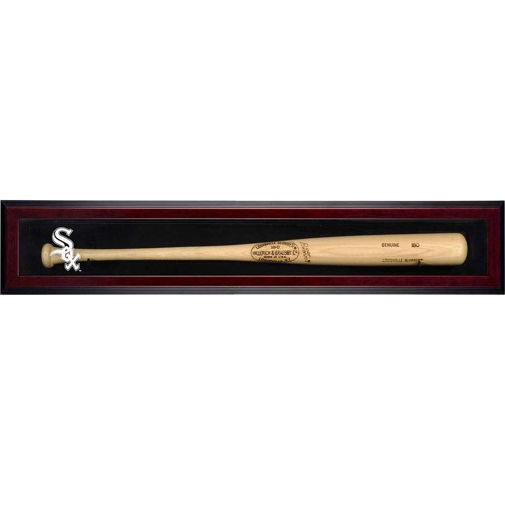 Chicago White Sox Logo Mahogany Framed Single Bat Display Case