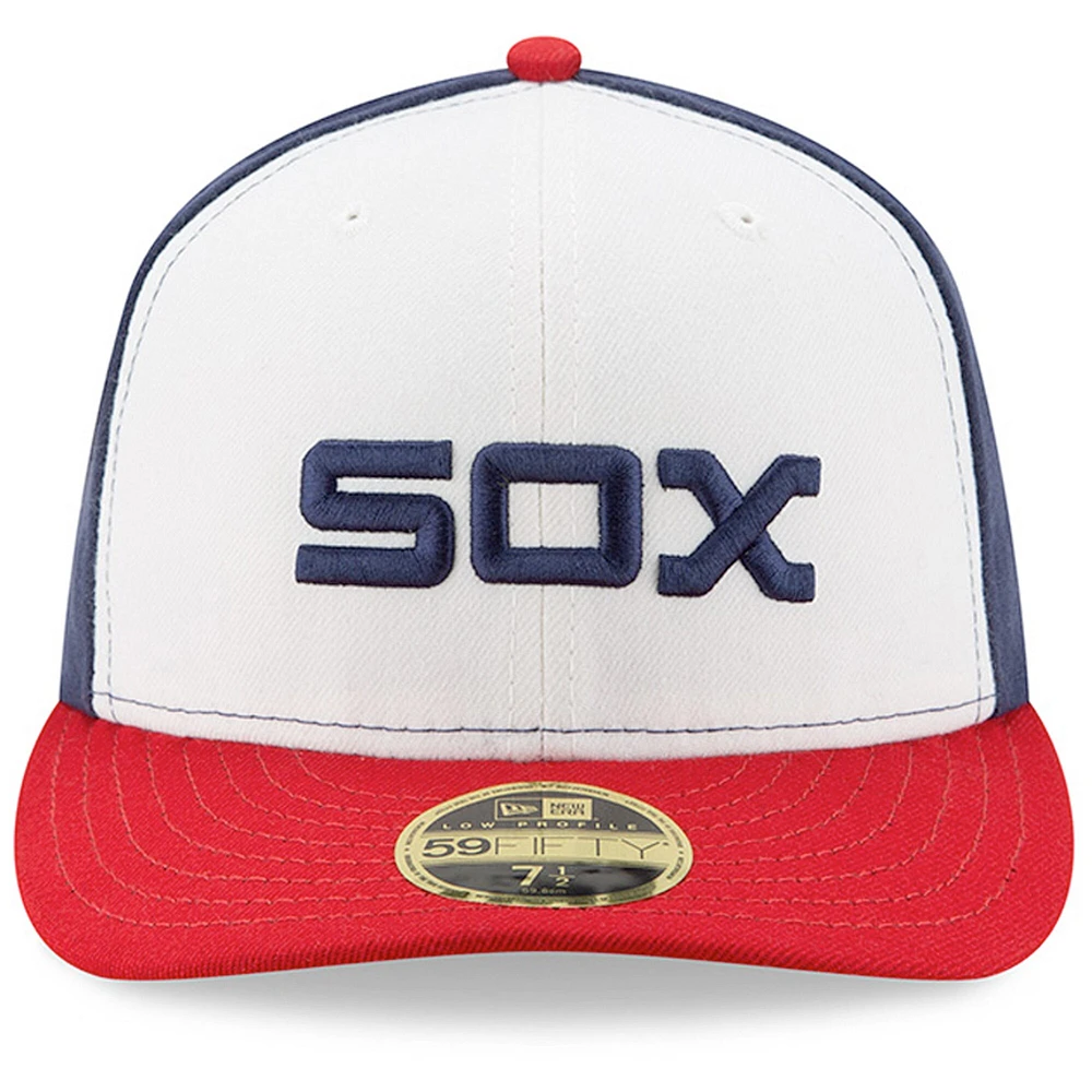 Chicago White Sox New Era Alternate On-Field Low Profile 59FIFTY - Fitted Hat White/Red