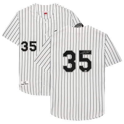 Maillot authentique Mitchell & Ness autographié par Frank Thomas Chicago White Sox