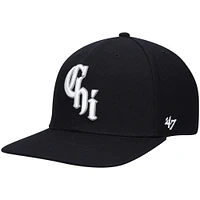 Men's '47 Black Chicago White Sox 2021 City Connect Captain Snapback Hat