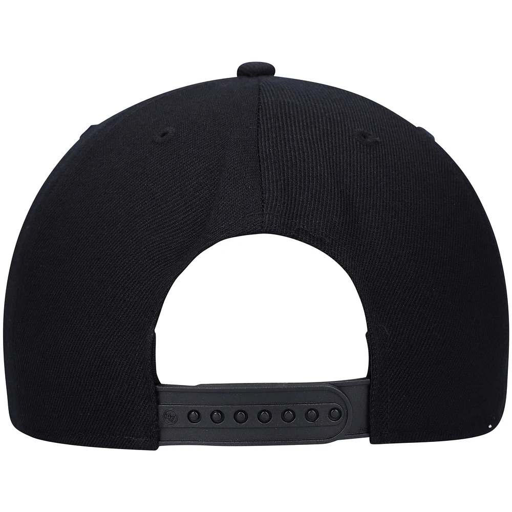 Men's '47 Black Chicago White Sox 2021 City Connect Captain Snapback Hat