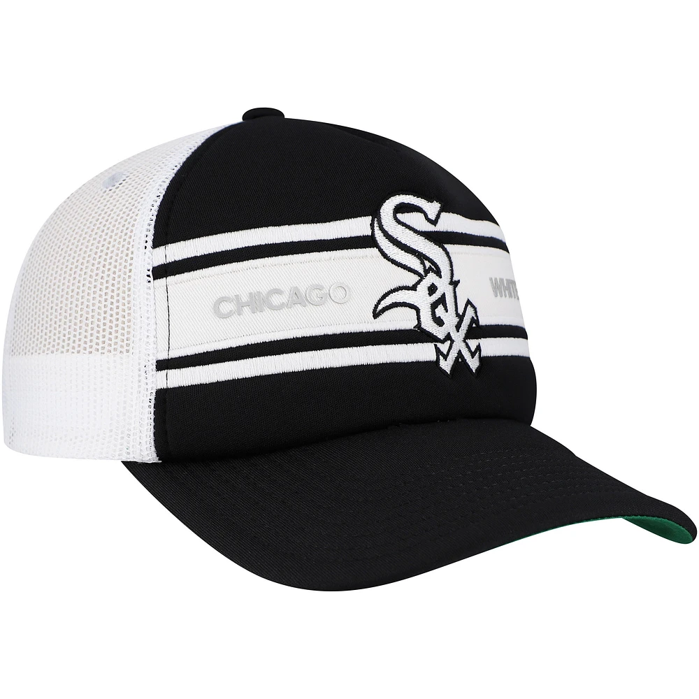 Casquette ajustable noire pour homme Chicago White Sox Sideline Trucker