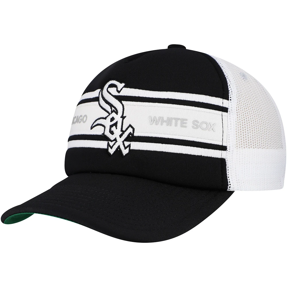 Casquette ajustable noire pour homme Chicago White Sox Sideline Trucker