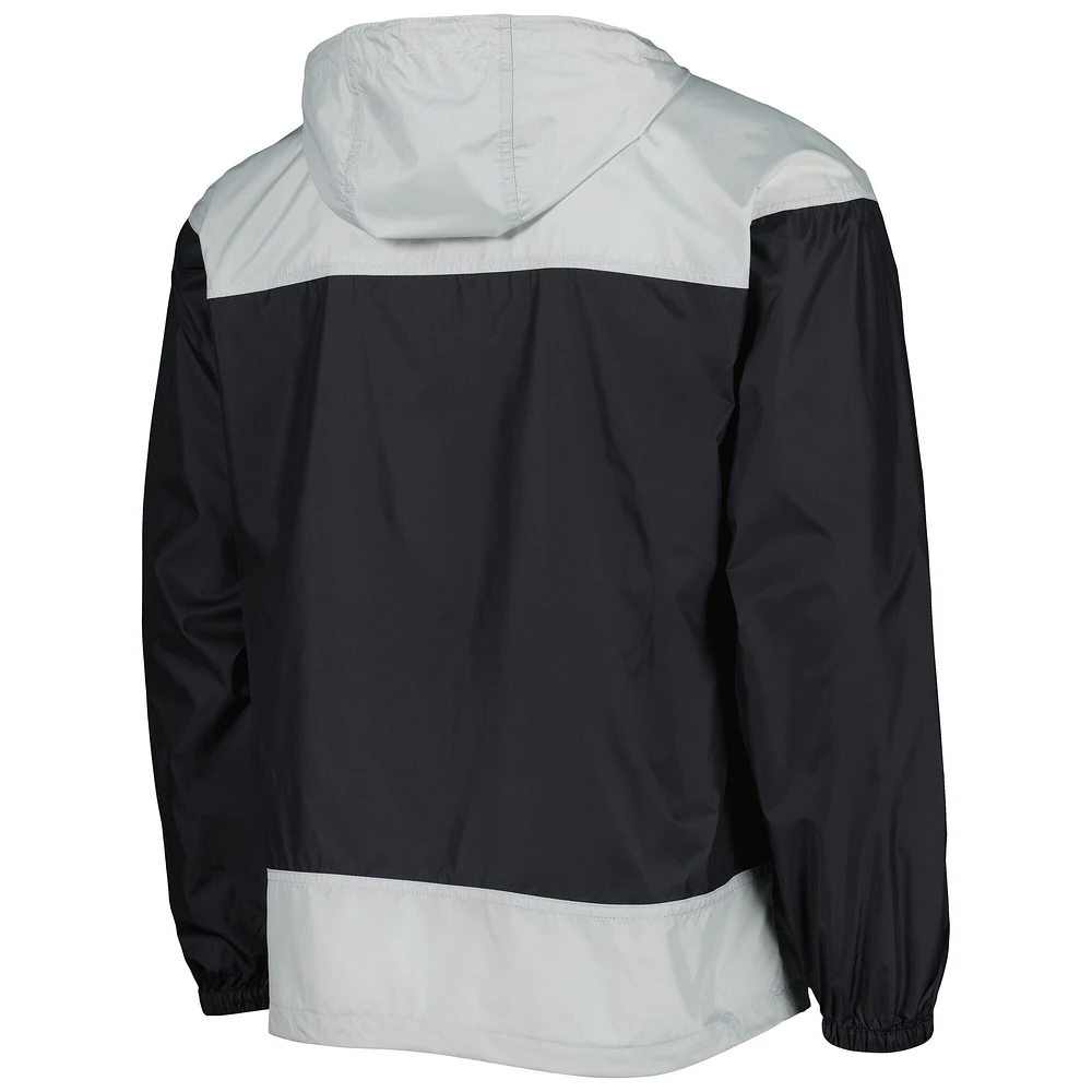Men's Columbia Black/Gray Chicago White Sox Omni-Shade Flash Forward Challenger Full-Zip Windbreaker Jacket