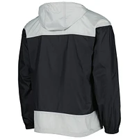 Men's Columbia Black/Gray Chicago White Sox Omni-Shade Flash Forward Challenger Full-Zip Windbreaker Jacket