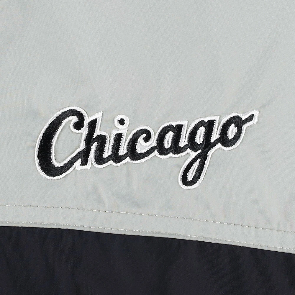 Men's Columbia Black/Gray Chicago White Sox Omni-Shade Flash Forward Challenger Full-Zip Windbreaker Jacket