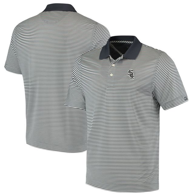 Polo Cutter & Buck Chicago White Sox Trevor Stripe DryTec pour homme, gris