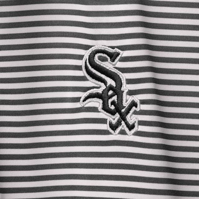 Polo Cutter & Buck Chicago White Sox Trevor Stripe DryTec pour homme, gris