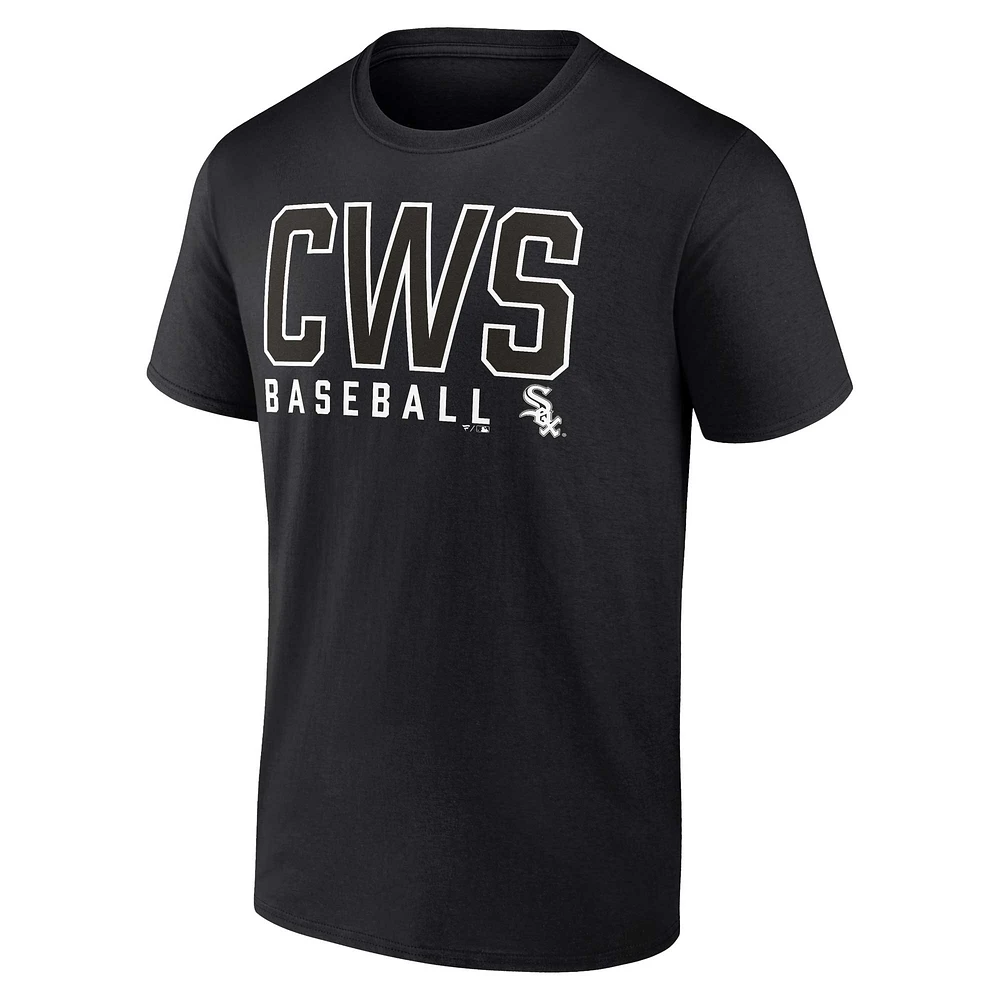 Men's Fanatics Black/White Chicago White Sox Two-Pack Combo T-Shirt Set