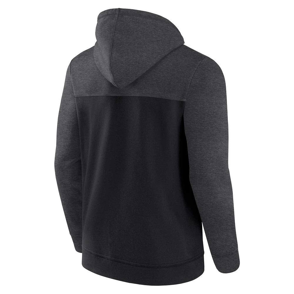 Men's Fanatics Black Chicago White Sox Offensive Line Up Lightweight Full-Zip Hoodie