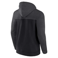 Men's Fanatics Black Chicago White Sox Offensive Line Up Lightweight Full-Zip Hoodie