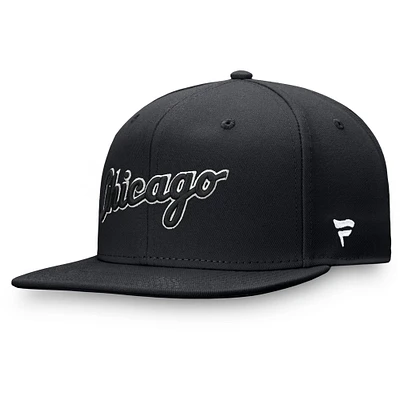 Casquette ajustée noire Chicago White Sox Team Core Fanatics pour hommes