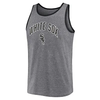 Men's Fanatics  Heather Gray Chicago White Sox Primary Tank Top