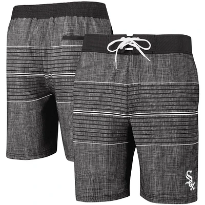 Maillot de bain G-III Sports by Carl Banks anthracite Chicago White Sox Horizon Volley pour hommes