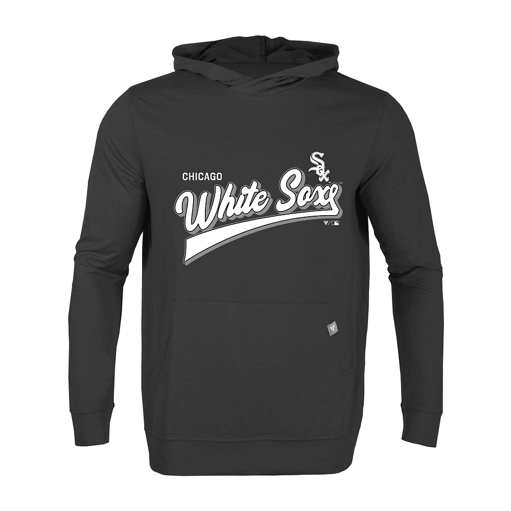 Men's Levelwear Charcoal Chicago White Sox Relay Vintage Team 2.0 Pullover Hoodie