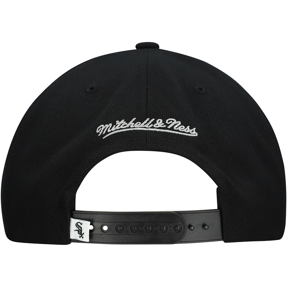 Men's Mitchell & Ness  Black Chicago White Sox Big Time Snapback Hat
