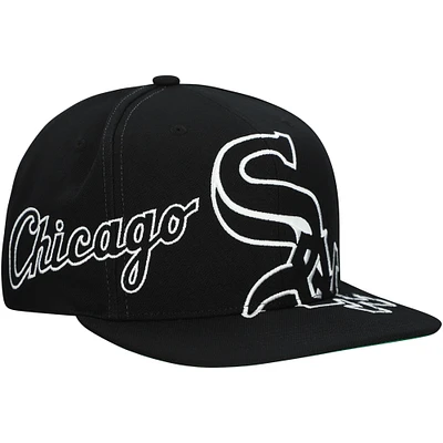 Casquette Snapback Big Time Chicago White Sox noire Mitchell & Ness pour homme
