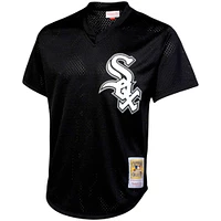 Men's Mitchell & Ness Bo Jackson Black Chicago White Sox Cooperstown Collection Big Tall Mesh Batting Practice Jersey