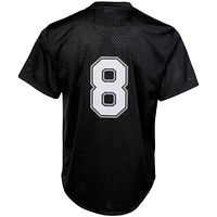 Men's Mitchell & Ness Bo Jackson Black Chicago White Sox Cooperstown Collection Big Tall Mesh Batting Practice Jersey