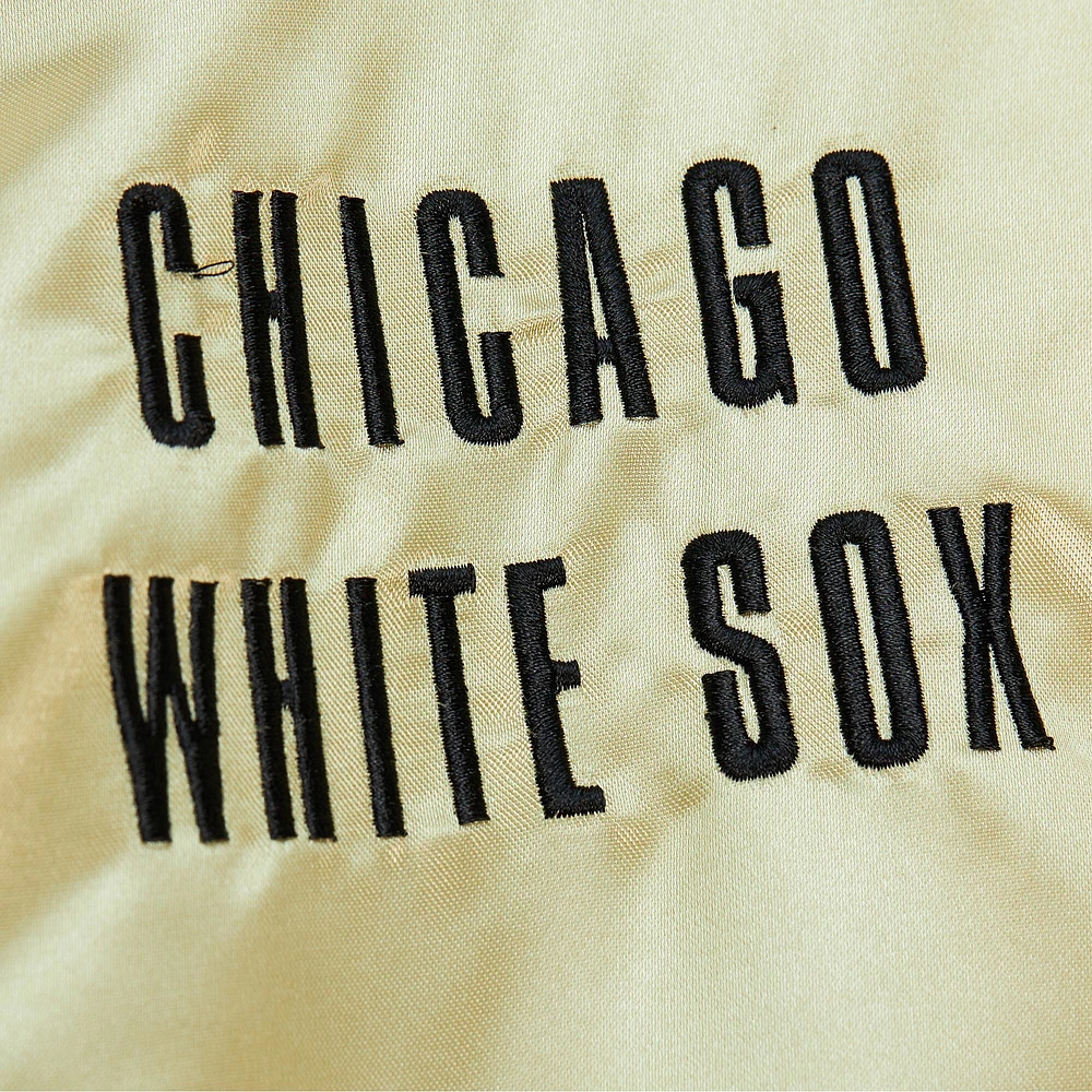 Men's Mitchell & Ness Gold Chicago White Sox OG 2.0 Lightweight Satin Full-Zip Jacket