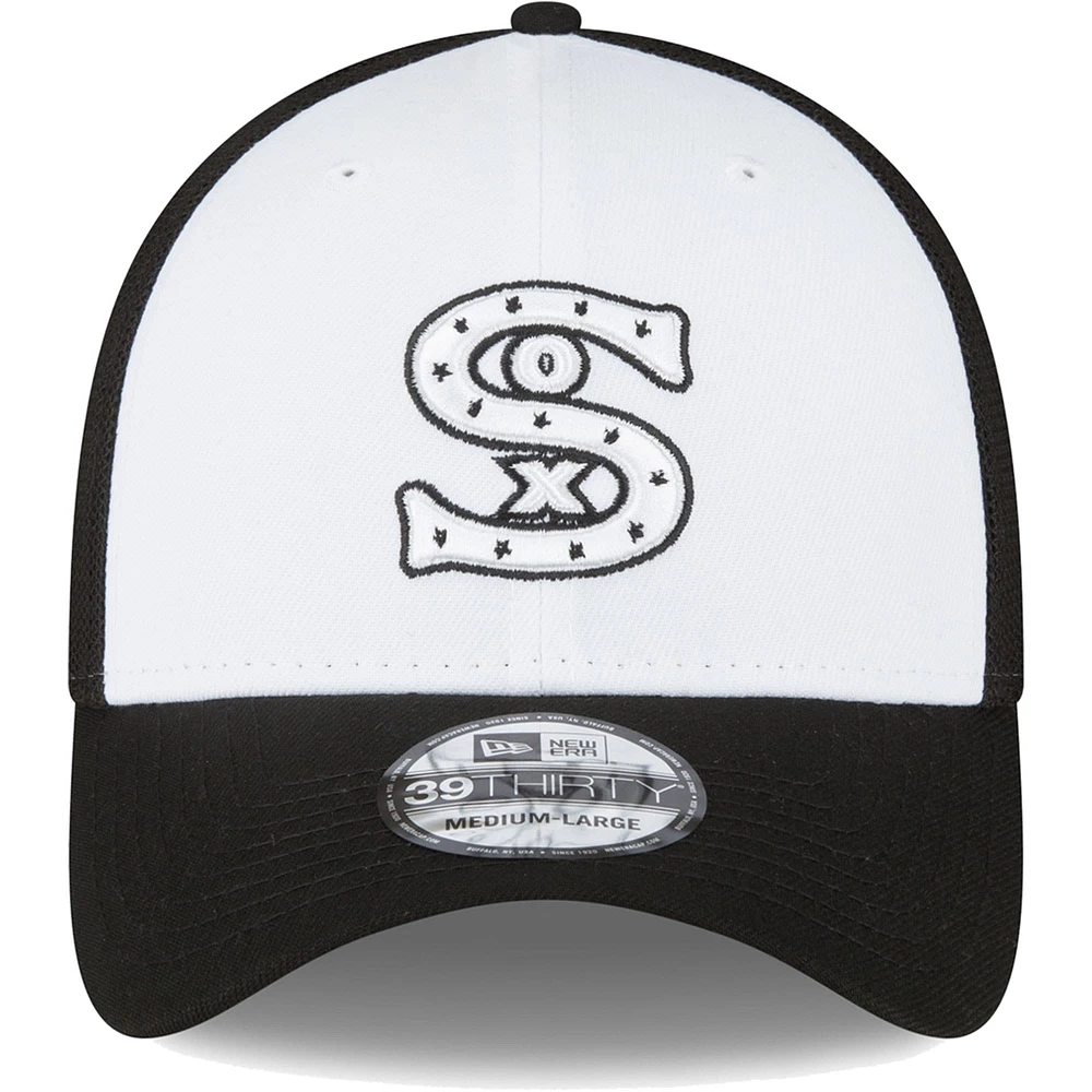 Men's New Era  Black/White Chicago White Sox 2023 On-Field Batting Practice 39THIRTY Flex Hat