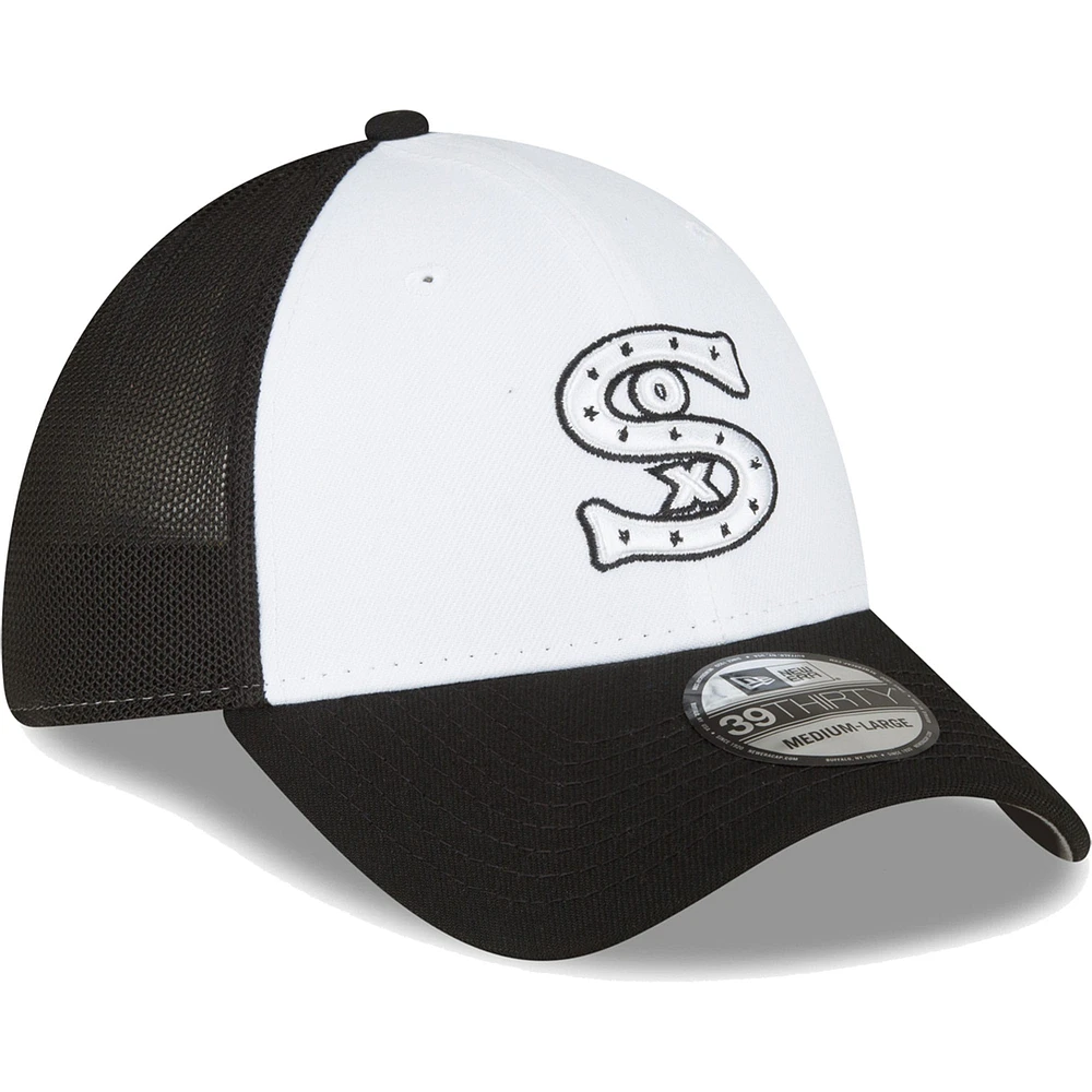 Men's New Era  Black/White Chicago White Sox 2023 On-Field Batting Practice 39THIRTY Flex Hat