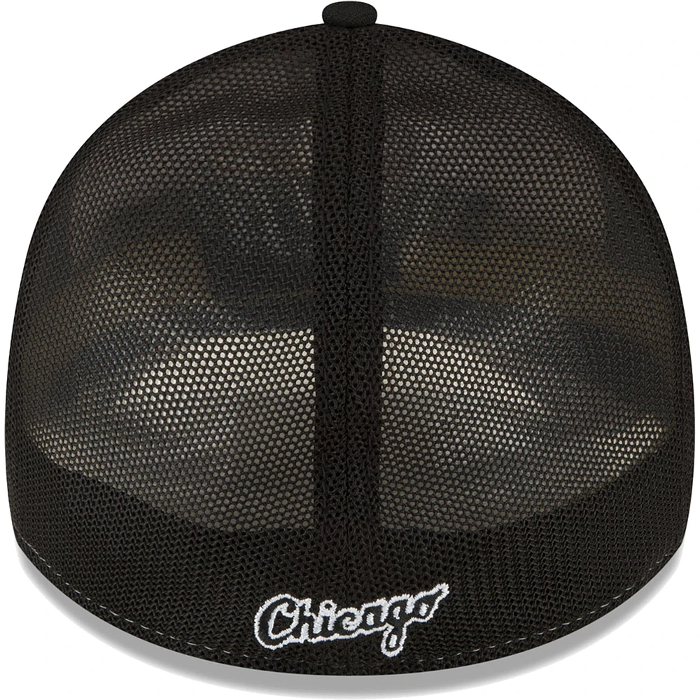 Men's New Era  Black/White Chicago White Sox 2023 On-Field Batting Practice 39THIRTY Flex Hat