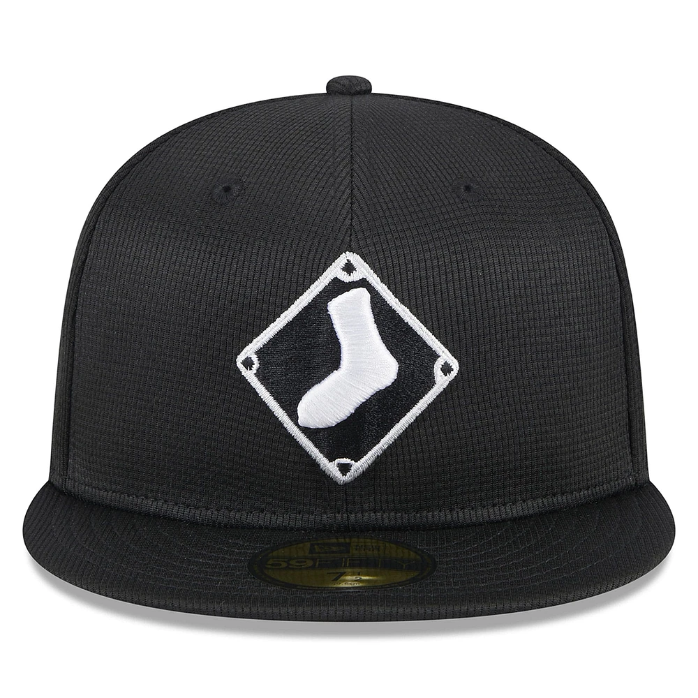 Men's New Era  Black Chicago White Sox 2025 Batting Practice 59FIFTY Fitted Hat