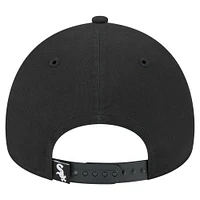 Men's New Era Black Chicago White Sox 9FORTY A-Frame Adjustable Hat