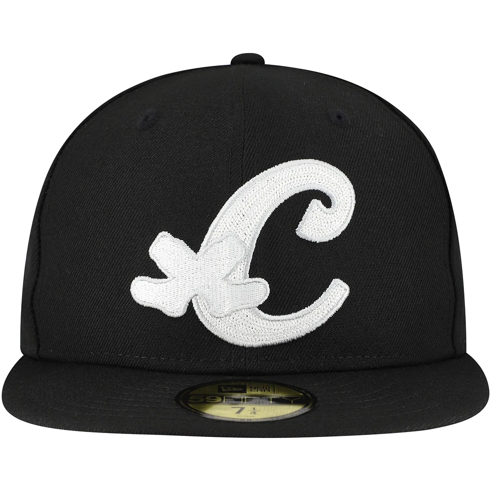 Men's New Era Black Chicago White Sox  Duo Logo 2.0 59FIFTY Fitted Hat